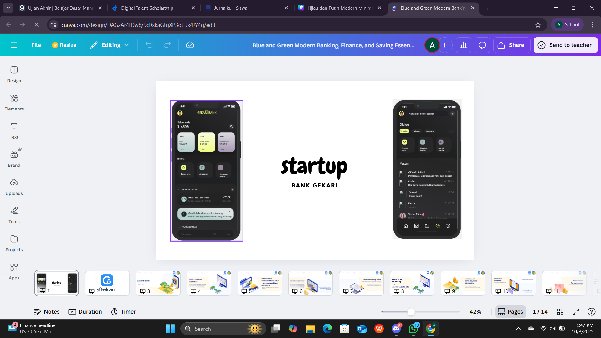 STARTUP BANK GEKARI